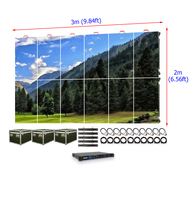 Pantalla LED para Interiores P2.604 para Conciertos y Eventos, Alquiler, 3m X 2m (10 pies X 6.6 pies), Personalizada, 2.6mm, HDR10+, 3 Años de Garantía
