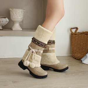 <span class=keywords><strong>Botas</strong></span> <span class=keywords><strong>de</strong></span> nieve <span class=keywords><strong>de</strong></span> otoño-invierno, cálidas, con forro <span class=keywords><strong>de</strong></span> piel, estilo Chelsea, sin cordones, para niños grandes y estudiantes, con aumento <span class=keywords><strong>de</strong></span> altura, modelo National Knight - Product Image 6