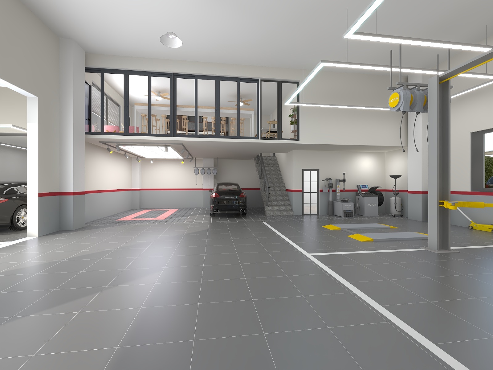 Design car workshop and provide full set equipment and on line install support