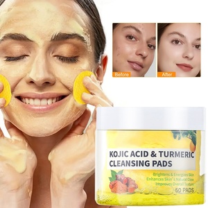 Almohadillas Limpiadoras Faciales de Ácido Kójico y Cúrcuma, 50 Unidades, Venta al Por Mayor de Fábrica OEM, Aptas para Todo Tipo de Piel - Product Image 5