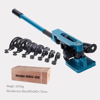 Benok pipa Manual kecil 7 Dies 180/90 derajat, pompa Motor otomatis inti tabung tembaga Stainless Steel Multi guna