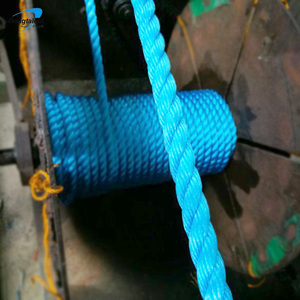 4mm to 60mm <strong>Kamba</strong> Ya HDPE Rope Iliyosokotwa Nyuzi 3 Ya Bluu Kwa Ufungashaji Wa Vifaa Na Usafirishaji - Product Image 4