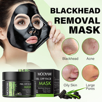 Masque de beauté noir au charbon de bambou pour femmes Odeur neutre Vitamine C Probiotiques infusés aux herbes Masque de trempage Mori pour