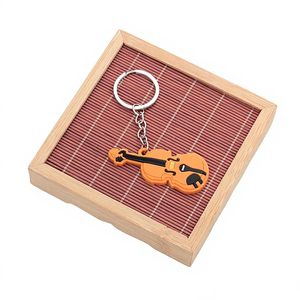 Porte-clés en gros pour instruments de musique : Guitare, Ukulélé, Piano, Kalimba, Violon – Idéal comme cadeau - Product Image 6
