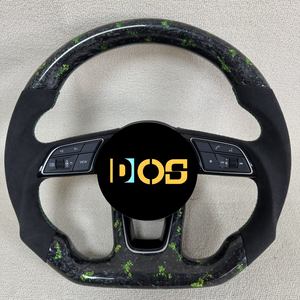 Volant sport en fibre <span class=keywords><strong>de</strong></span> carbone personnalisé DOS compatible avec <span class=keywords><strong>Audi</strong></span> RS3 RS4 RS5 RS6 RS7 S3-S7 A3-A8 <span class=keywords><strong>R8</strong></span> TT Q5 Q7 Q8 B9, volant <span class=keywords><strong>de</strong></span> remplacement - Product Image 4