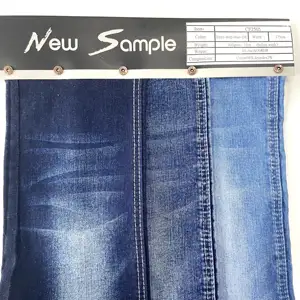 Tecido jeans elástico premium de 12,1 onças rolos de tecido jeans Indigo por atacado