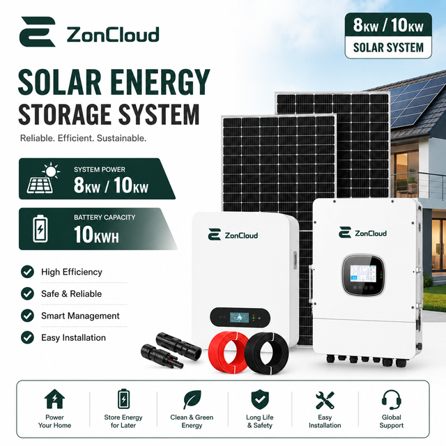 High Efficiency 15kWh Battery Storage System 110-250V Lead Acid Lithium Ion MPPT 25 Year Warranty for Polycrystalline Silicon