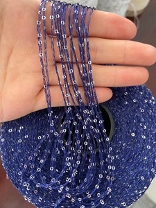 <span class=keywords><strong>Kingeagle</strong></span> Bán Buôn Tiêu Chuẩn Chất Lượng Dệt Kim Kim Loại Polyester Sequin Sợi Kim Loại Phản Quang Hạt Chất Lượng Cao Ưa Thích Sợi - Product Image 6