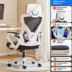 <span class=keywords><strong>Silla</strong></span> <span class=keywords><strong>de</strong></span> Oficina Ergonómica <span class=keywords><strong>de</strong></span> Malla con Altura Ajustable, Soporte Lumbar, Marco <span class=keywords><strong>de</strong></span> Acero Inoxidable, Diseño Moderno para Uso en el Hogar/Oficina - Product Image 6