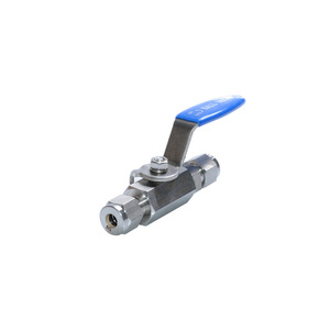 Vanne à boisseau sphérique industrielle hexagonale en acier inoxydable à double ferrule, double filetage impérial, Ø1/4 à Ø1 pouce, haute pression - Product Image 1