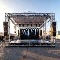 Structure de toit en aluminium pour événements, type Lightning Bolt Box Truss, avec système de fixation par spigot, pour éclairage et équipement DJ. Aucun avis pour le moment, 7 vendus.