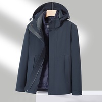 Nouvelle veste en nylon imperméable à capuche trois-en-un pour l'extérieur, ensemble deux pièces unisexe, coupe-vent pour femmes et hommes, toutes saisons