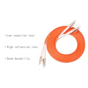 LC-LC 3m kabel patch serat 2.0mm/3.0mm 2 core mode multi kabel patch serat