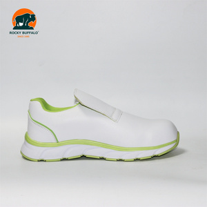 Chaussures de sécurité Rocky Buffalo durables et légères pour femmes/hommes avec semelle extérieure en caoutchouc EVA et fonction antistatique et anti-écrasement blanche - Product Image 4