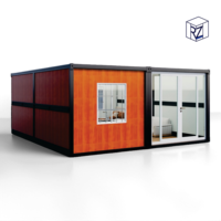 Maison conteneur en acier moderne pliable préfabriquée sur mesure de 20 pieds, maison modulaire pliable, bureau et hôtel en conteneur Ray-Zen