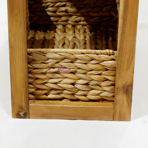 Artex Dong Thap Factory Boîte d'armoire artisanale et étagère de rangement Organisateur fait à la main à partir de jacinthe d'eau et de jonc de mer - Product Image 1