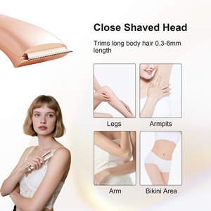 Multifunzione IPX7 impermeabile Mini portatile elettrico da donna Trimmer per il corpo rasoio a doppia testa rasoio elettrico <span class=keywords><strong>epilatore</strong></span> - Product Image 4
