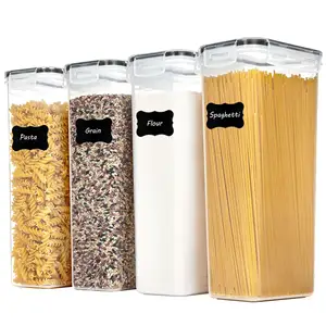 Haixing recipiente de armazenamento de comida, quadrado, 2.8l, recipiente de armazenamento de comida com tampa, farinha cereal e jarra de armazenamento de açúcar g1066