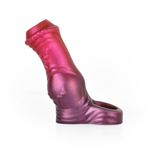 Platino Líquido Silicona Reutilizable Pene Manga Flexible Glans Pene Ampliador Extensor Mejor Divertido Delay Condom - Product Image 2