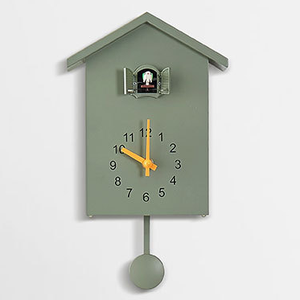 K &amp; B vendita calda ABS di plastica il tempo co cuculo uccello <span class=keywords><strong>sveglia</strong></span> orologio da parete 1 pc per i bambini camera - Product Image 5