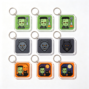 Porte-clés fantaisie d'Halloween en gros pour les récompenses de fête des enfants et les récompenses de classe - Product Image 1