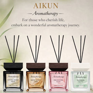 Diffuseur de parfum Aikun personnalisé 200 ml avec bâtonnets en rotin naturel, élégant assainisseur d'air pour salon et salle de bain - Product Image 2