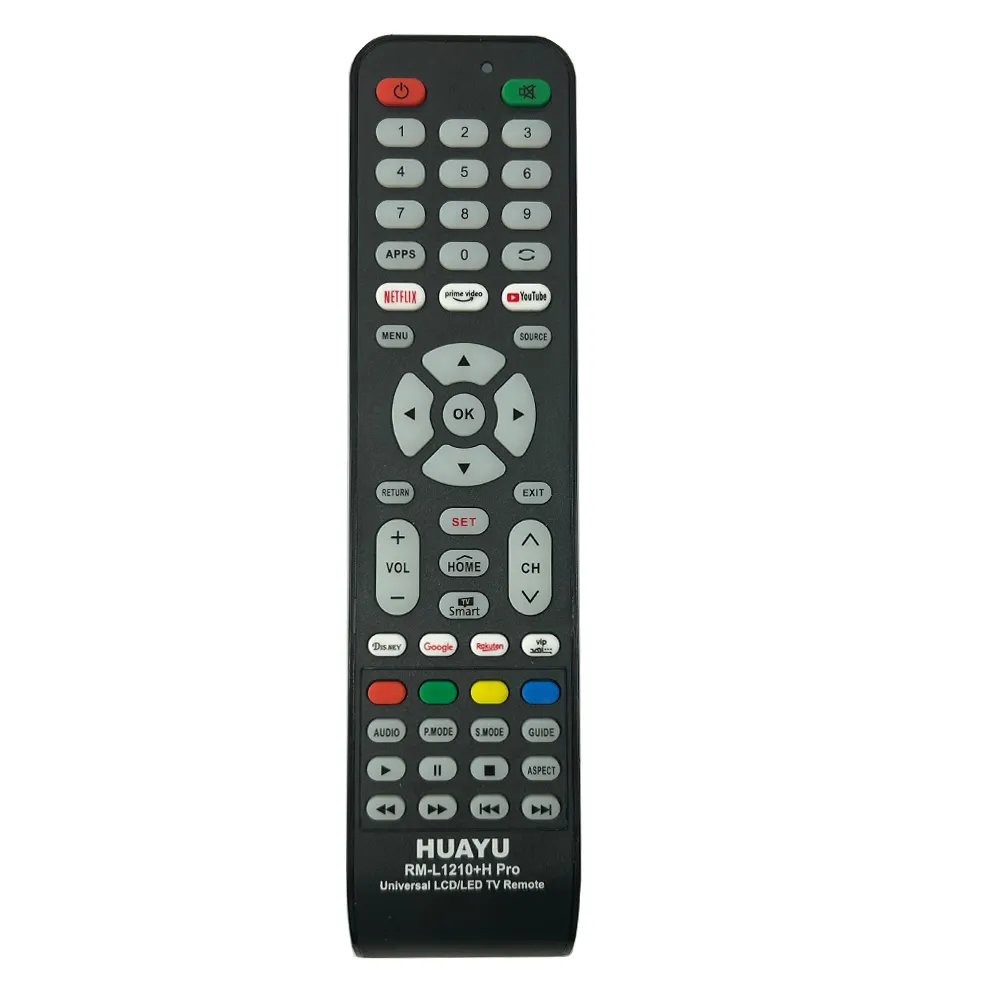 HUAYU-Mando a distancia universal de TV, control remoto universal de TV LCD, Exportación en inglés, producción de pedidos