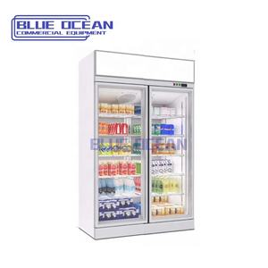 Vente <span class=keywords><strong>en</strong></span> gros Blue Ocean Display Réfrigérateur Congélateur pour boissons énergisantes Congélateur avec système de refroidissement par <span class=keywords><strong>air</strong></span> et compresseur - Product Image 3