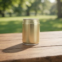 Boîte cylindrique en fer blanc personnalisée 53*70 mm pour boissons, imprimée à l'écran, pour café
