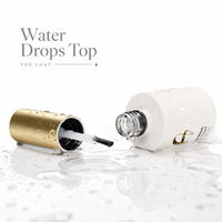 HEMA TPO Free 3D Water Drop Top Coat 15ml Long Lasting Transparent UV LED Soak Off Gel French Nail Art Salon Wholesale Artist
