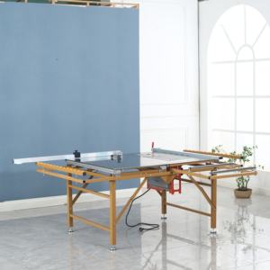 Scie à table portative pour le travail du <span class=keywords><strong>bois</strong></span>, idéale pour couper le contreplaqué et la porcelaine, avec table coulissante et bande de protection – MOQ : 1 ensemble - Product Image 6