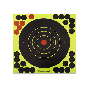 gun wholesale 8" adhesive florescent shooting paper targets for