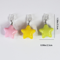1 Chubby Pentagonal Star Phone Dust Plug, pendentif de décoration de téléphone portable simple et mignon, accessoire de pendentif en résine