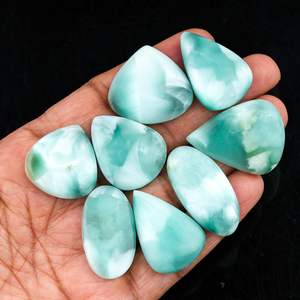 Cabujones de hemimorfita azul GEMKORA de 25-35 mm, formas mixtas, piedras preciosas naturales pulidas para la fabricación de joyas - Product Image 3