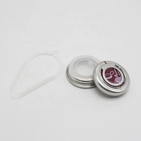 Bouchons à pression métalliques personnalisés de 42 mm avec anneau de traction pour emballage de bidons d'huile moteur – Vente en gros