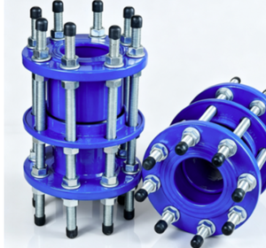 Conector de Desmontaje para Tuberías de Suministro de Agua DN65-3200, de Doble Brida Alta, con Manguito Suelto, Resistente a la Corrosión, para Juntas de Transferencia de Fuerza - Product Image 1