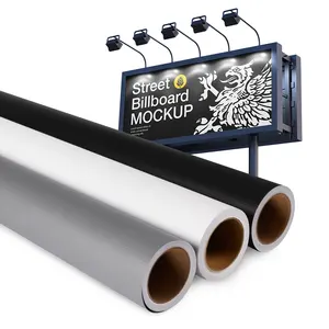 Bahan iklan cetak gulungan pvc spanduk dingin/panas laminasi flex spanduk gulung lona banner bahan cetak