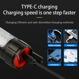 Torcia LED in Alluminio Zoomabile con Power Bank USB Tipo C, Lunga Portata per Caccia, Soccorso e Uso Professionale - Product Image 5