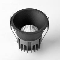 Lumière de projecteur encastrée LED Lifong à 3 températures de couleur, 12W, moderne, pour intérieur, rotative, en aluminium, spot commercial, CRI 90 élevé