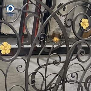 <span class=keywords><strong>Puertas</strong></span> de Acero Resistentes y Populares, Puerta de Entrada Motorizada de Hierro Forjado para Viviendas Residenciales - Product Image 6