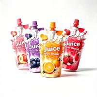 YSH En gros Pochettes souples à bec verseur pour jus et boissons, qualité alimentaire, en plastique, avec finition brillante et impression héliogravure, pour champagne