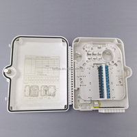 Boîtier de distribution de fibres optiques FTTH 24 cœurs blanc ou gris certifié CE, étanche IP65, en ABS, boîte de terminaison de répartiteur de fibres optiques FDB
