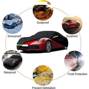 Telo Copriauto Impermeabile per Porsche 911, Copertura Completa per Tutte le Stagioni con Cerniera sulla Porta per Protezione <span class=keywords><strong>da</strong></span> Neve, Pioggia, Polvere e <span class=keywords><strong>Grandine</strong></span> - Product Image 3