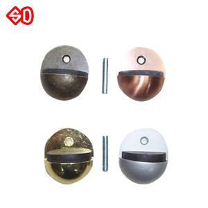 half round floor mounted stainless door stopper - Product Image 3