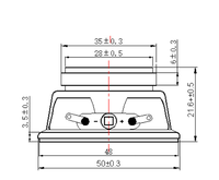 Mini haut-parleur multimédia en Mylar, 2 pouces, 52 mm, haut-parleur externe magnétique pour appareils portables