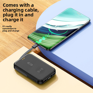 Batterie externe magnétique sans fil à charge rapide 20W 10000mAh avec <span class=keywords><strong>c</strong></span>âble imprimé UV pour téléphones mobiles, idéale pour les cadeaux promotionnels - Product Image 5