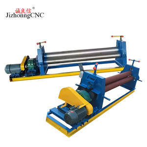 Máquina dobladora de placas de tres rodillos Manual pequeña, hoja de hierro y aluminio, barra de presión de cono de bobinado automático - Product Image 4