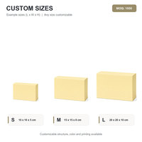 Boîte pliante jaune personnalisée avec logo pour emballage de biscuits, pâtisseries, desserts, snacks et cadeaux