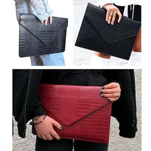 Boshiho <strong>Custom</strong> PU Leather Crocodile Laptop Bag Sleeve Tablet <strong>Case</strong> Waterproof Men Women <strong>Computer</strong> Bag for MacBook/Pad - Product Image 2