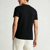 T-shirt à manches courtes en coton pur avec motif géométrique original du personnage Wukong, imprimé en sérigraphie, respirant, style chinois, unisexe